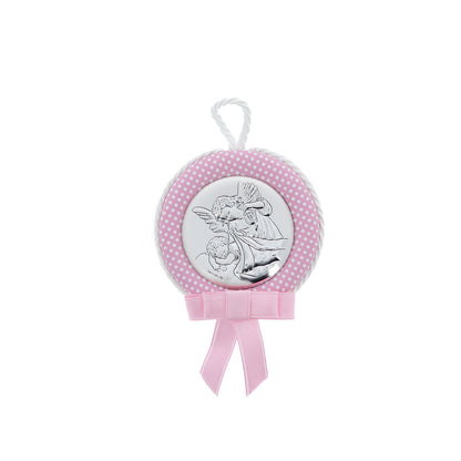 Capoculla rosa Angelo Custode. Diametro 6,5 cm
