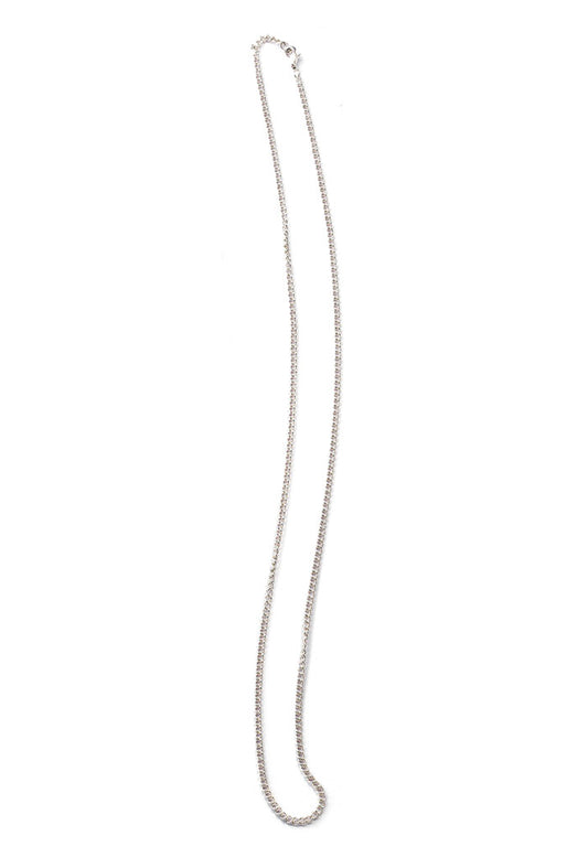 Catenina in metallo gourmet argentato. Lunghezza 60 cm