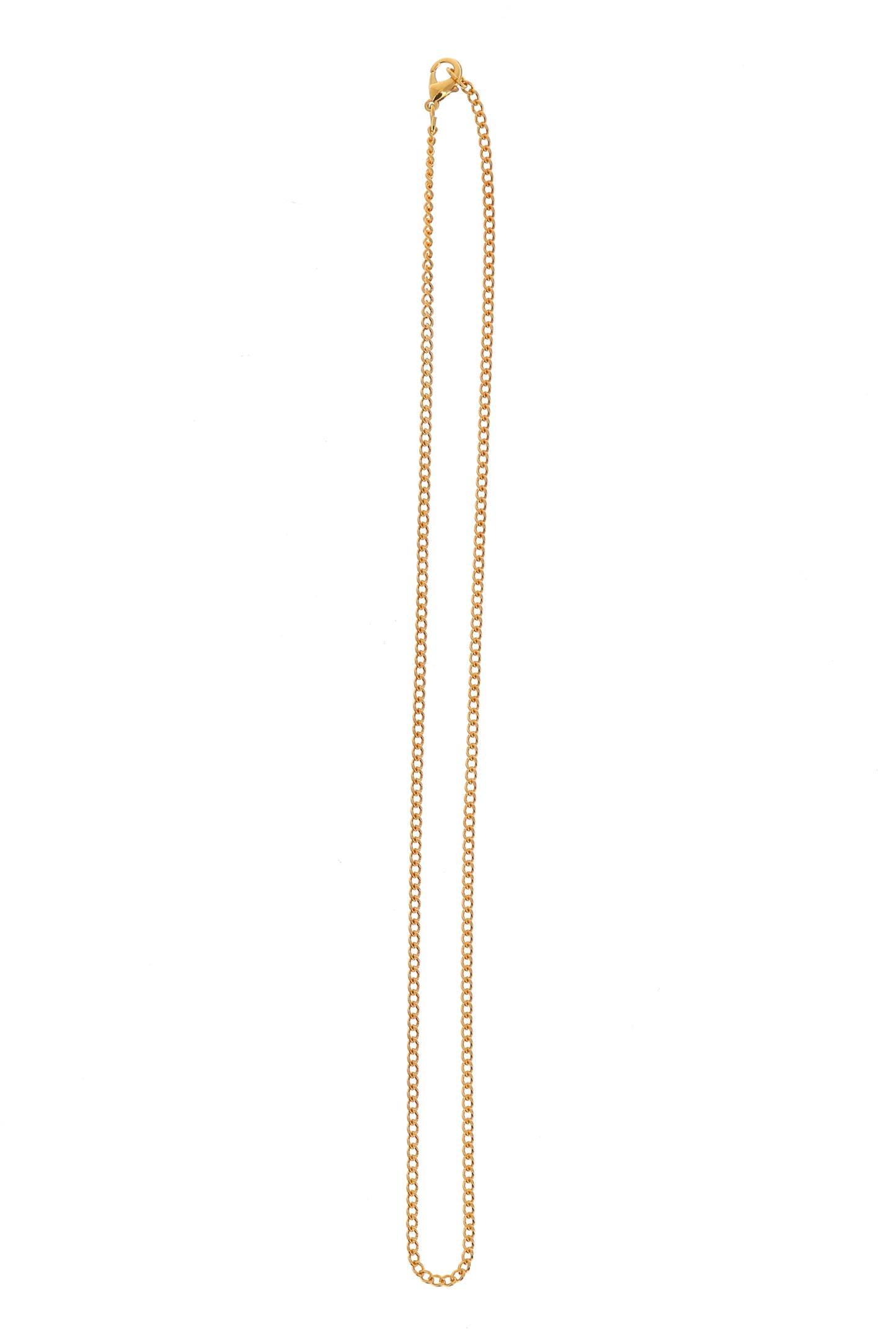 Catenina in metallo dorato. Lunghezza 50 cm