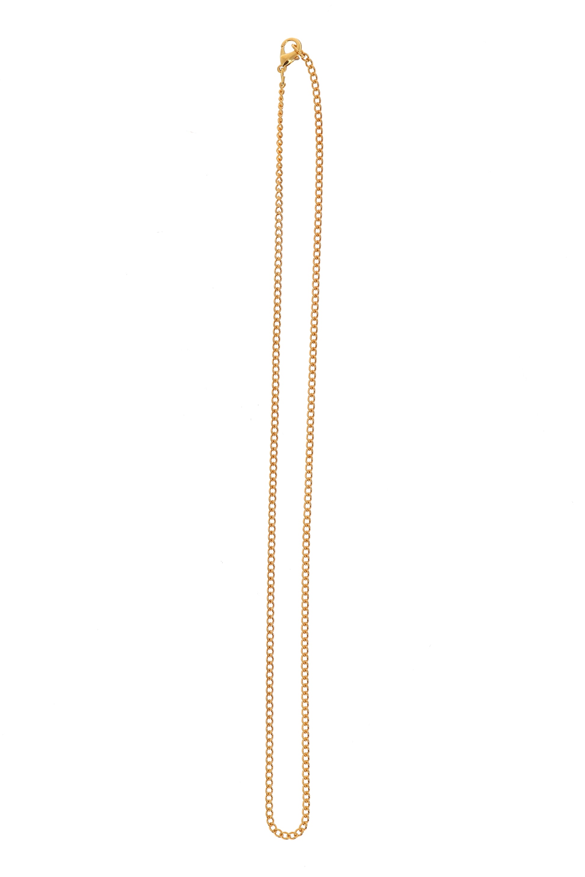 Catenina in metallo dorato. Lunghezza 50 cm