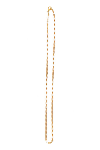 Catenina in metallo dorato. Lunghezza 50 cm