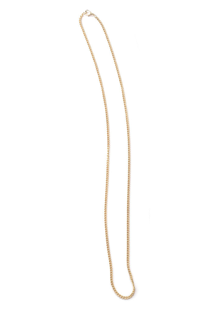 Catenina in metallo dorato. Lunghezza 50 cm