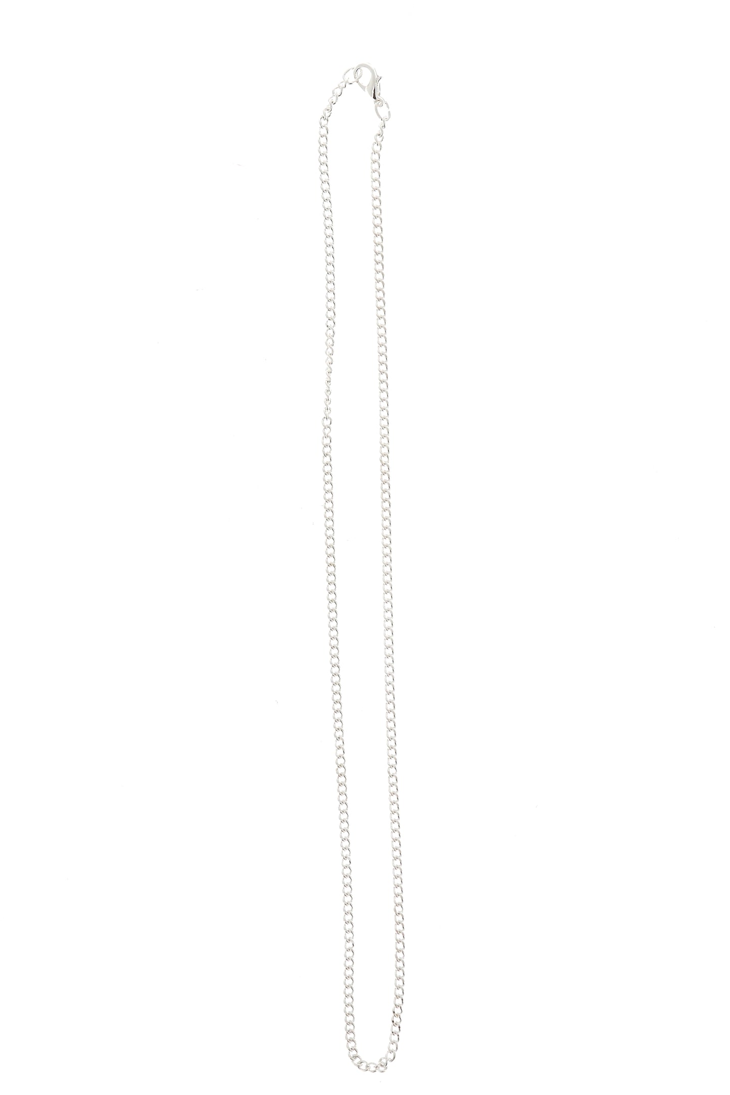 Catenina in metallo gourmet argentato. Lunghezza 60 cm