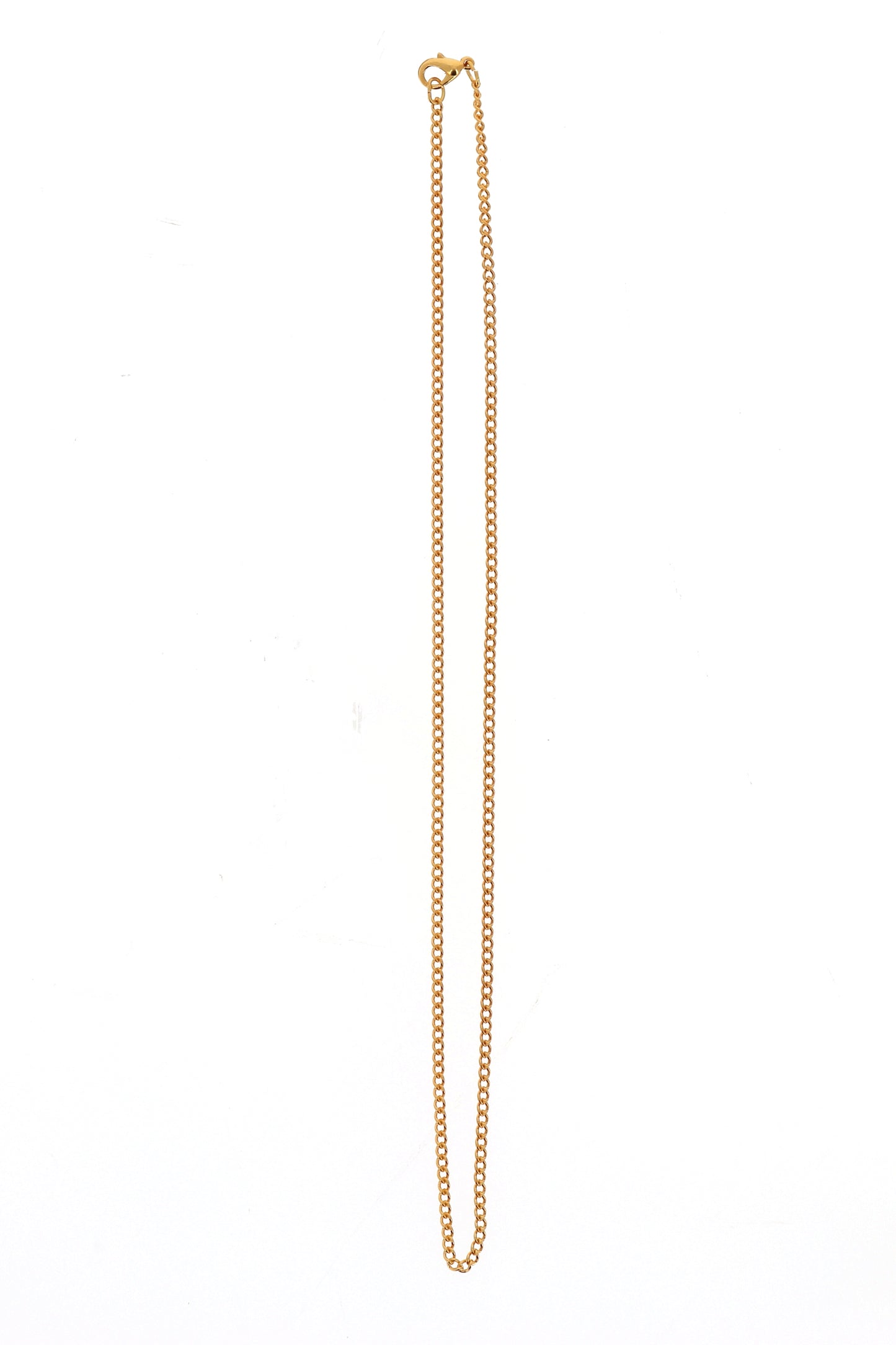 Catenina in metallo gourmet dorato. Lunghezza 60 cm