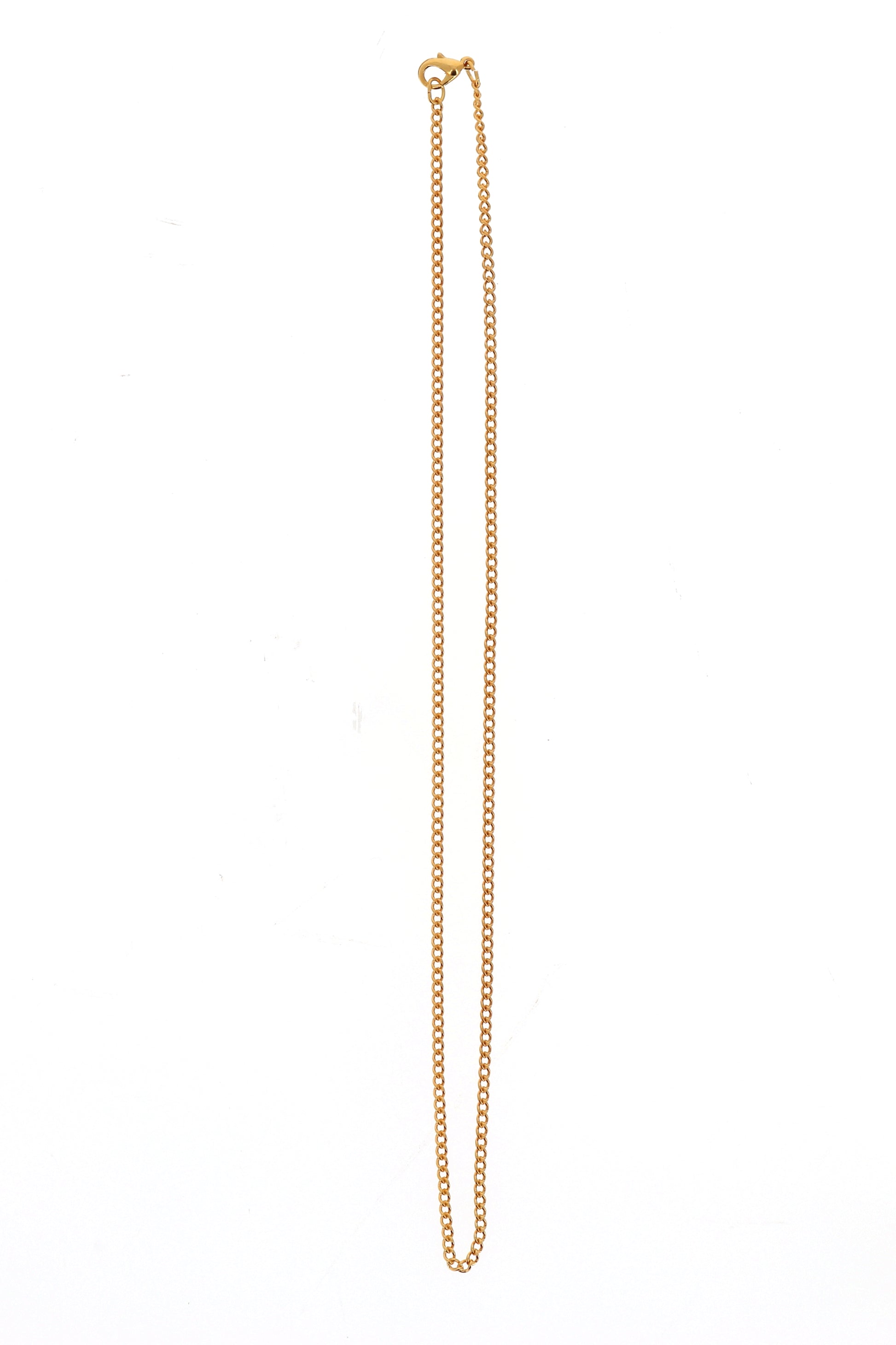 Catenina in metallo gourmet dorato. Lunghezza 60 cm