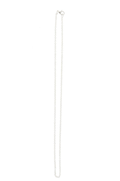 Catenina in metallo argentato. Lunghezza 50 cm