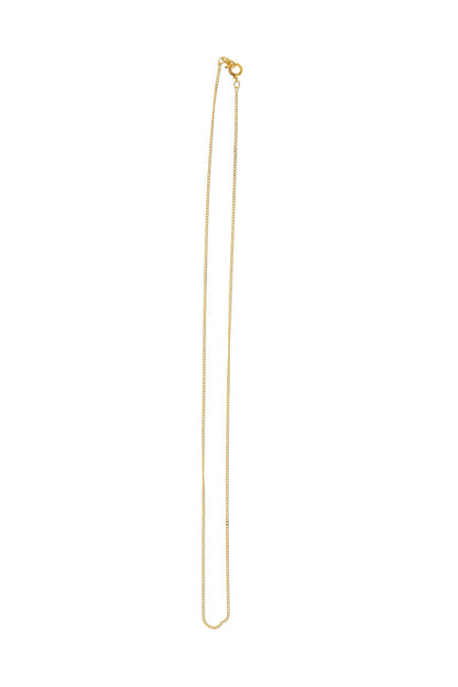 Catenina in metallo dorato. Lunghezza 50 cm