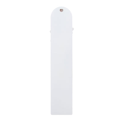Tavola in legno bianco con preghiera ?Ave Maria?. Dimensioni 12x60 cm