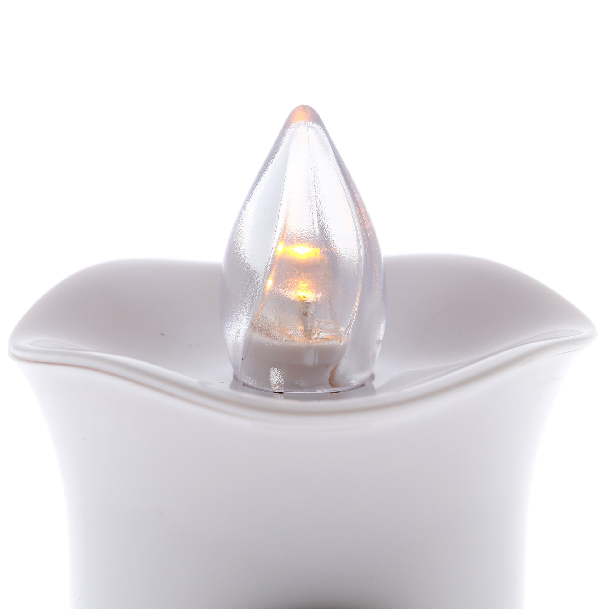 Lumino elettronico con immagine Madonna. Durata 60 giorni. Dimensioni 13x6,5 cm.