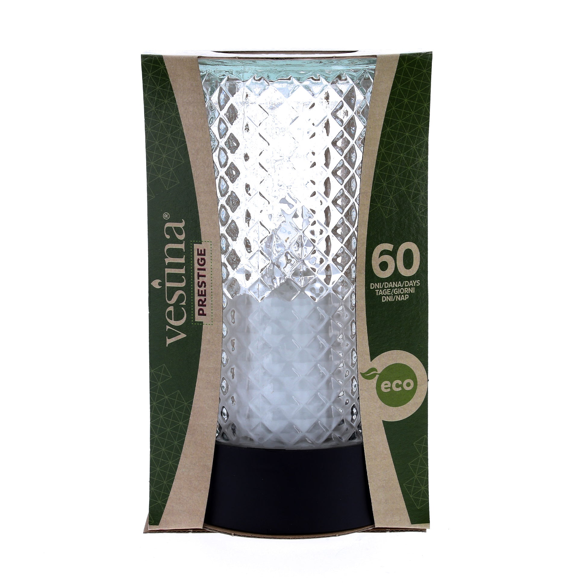 Lumino elettronico durata 60 giorni, luce multicolor. Altezza 16 cm