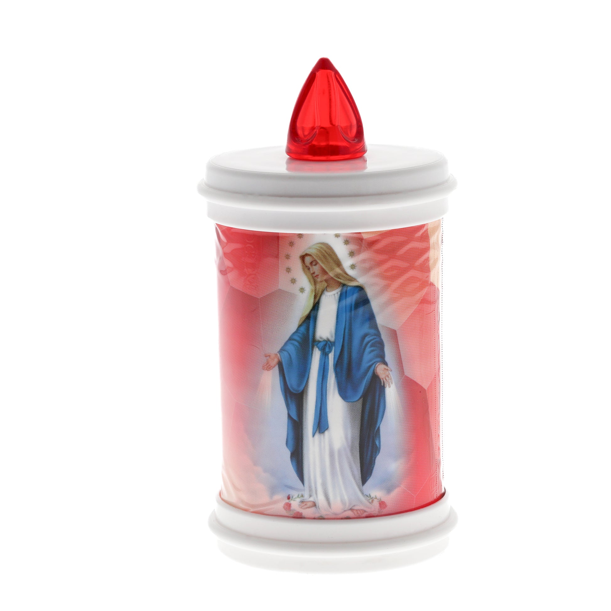 Lumino elettronico "Madonna Immacolata", durata 120 giorni. Altezza 13 cm