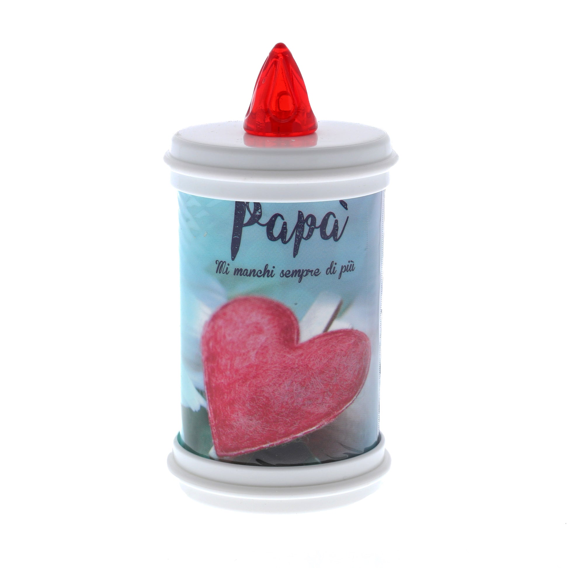 Lumino elettronico "Papà", durata 120 giorni. Altezza 13 cm