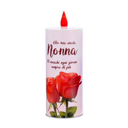Lumino elettronico "Nonna", durata 150 giorni. Altezza 17,5 cm