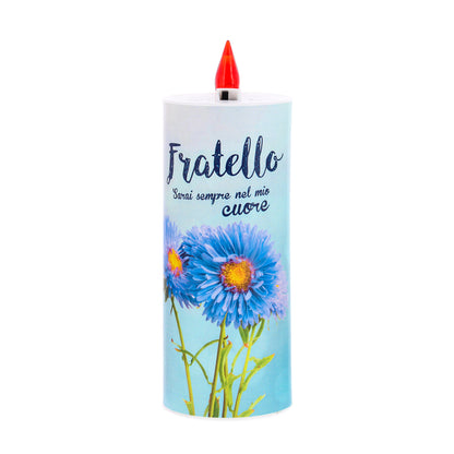Lumino elettronico "Fratello", durata 150 giorni. Altezza 17,5 cm