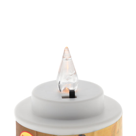 Lumino elettronico Tealight, durata 150 giorni. Altezza 6,5 cm