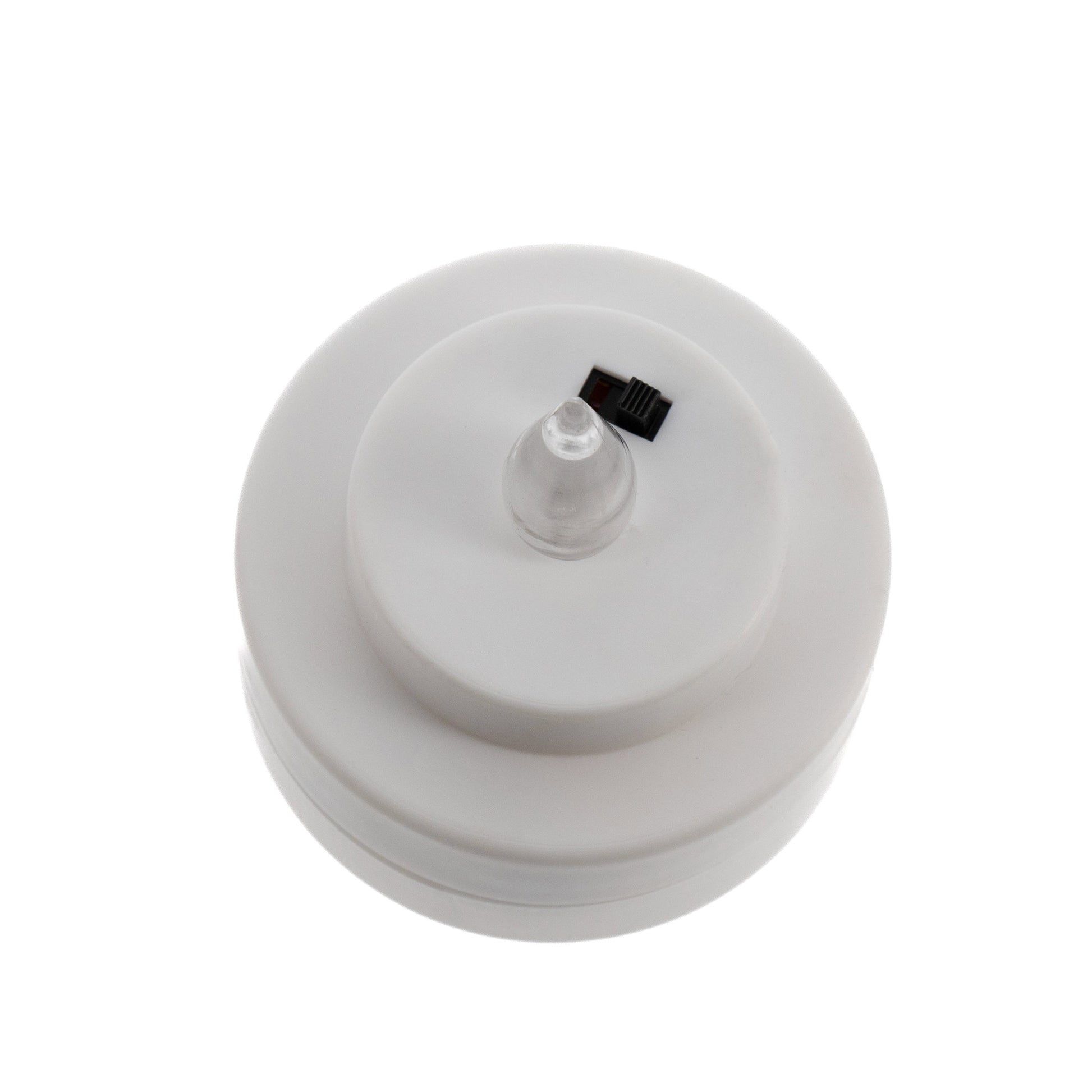 Lumino elettronico Tealight, durata 150 giorni. Altezza 6,5 cm