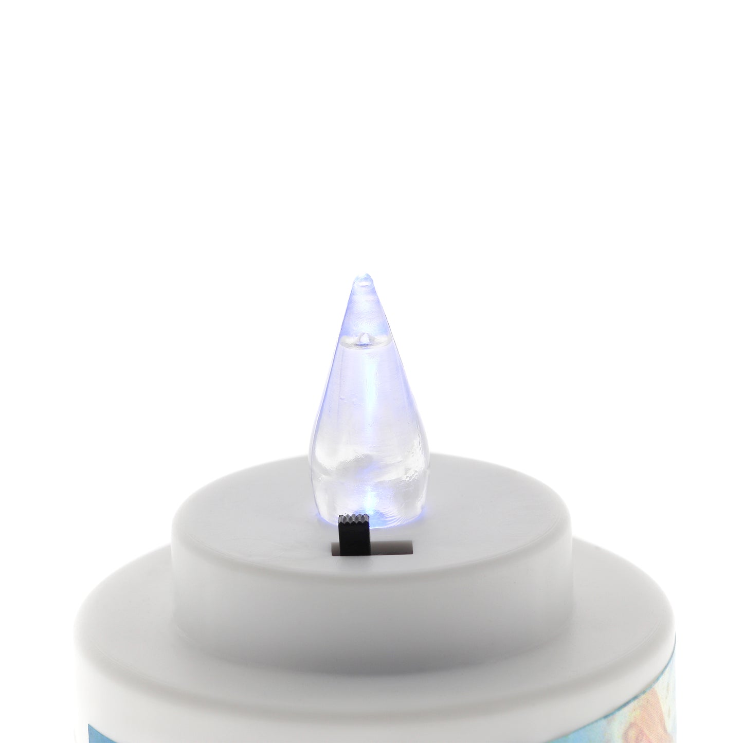 Lumino elettronico Tealight, durata 150 giorni. Altezza 6,5 cm