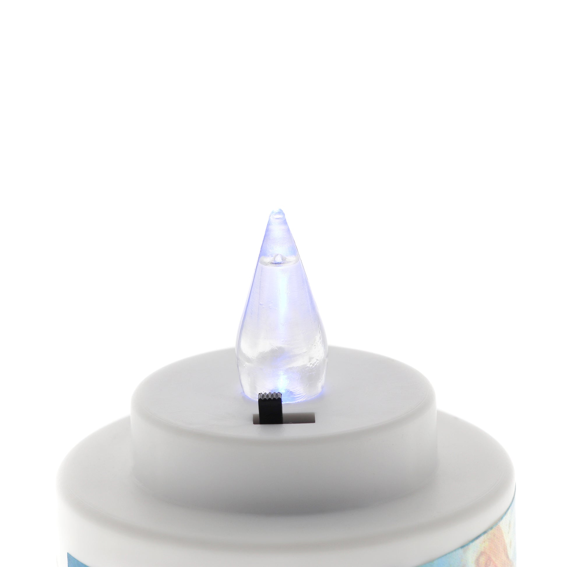 Lumino elettronico Tealight, durata 150 giorni. Altezza 6,5 cm