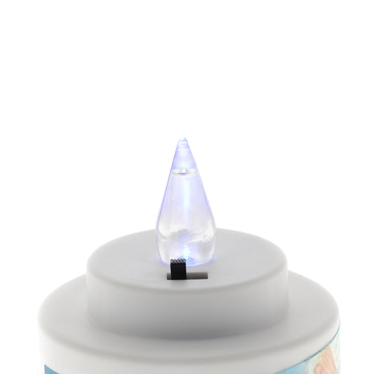 Lumino elettronico Tealight, durata 150 giorni. Altezza 6,5 cm