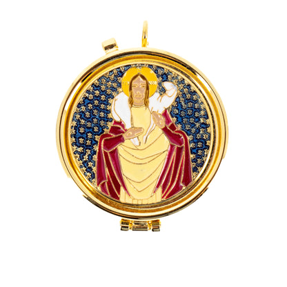 Portateca con doppia tasca completo. Dimensioni 8x8x5 cm