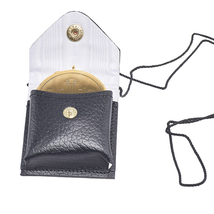 Astuccio portateca con teca IHS. Dimensioni 6x7x2 cm
