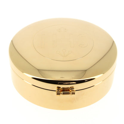 Teca classica con incisione IHS. Dimensioni 9x3,5 cm