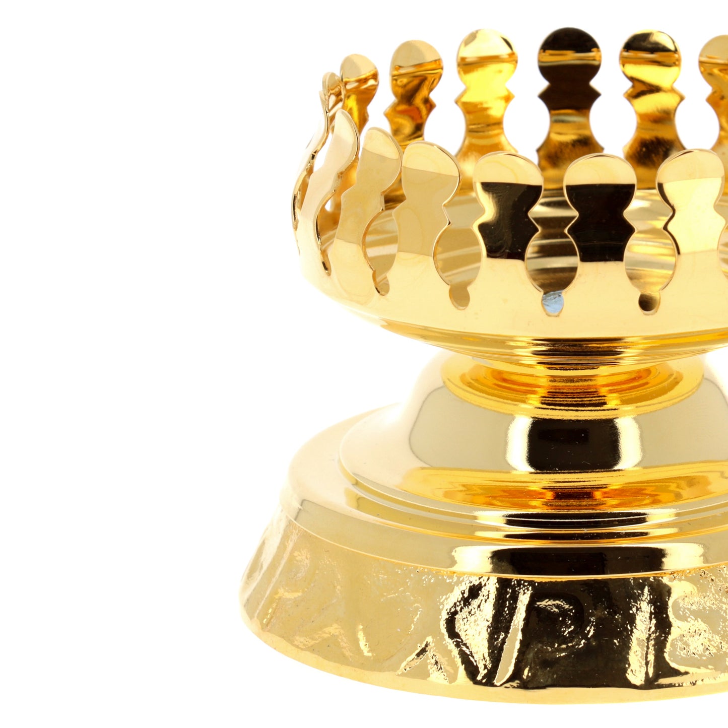 Portavetro per Santissimo base pesante in bronzo dorato. Dimensioni 9,5x7,5 cm