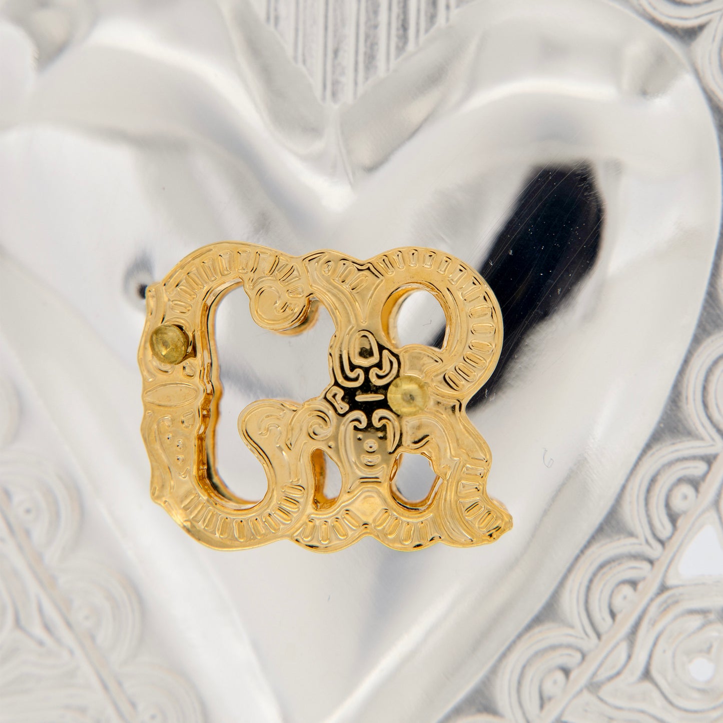 Cuore Votivo, in argento 925. Dimensioni 7x10 cm