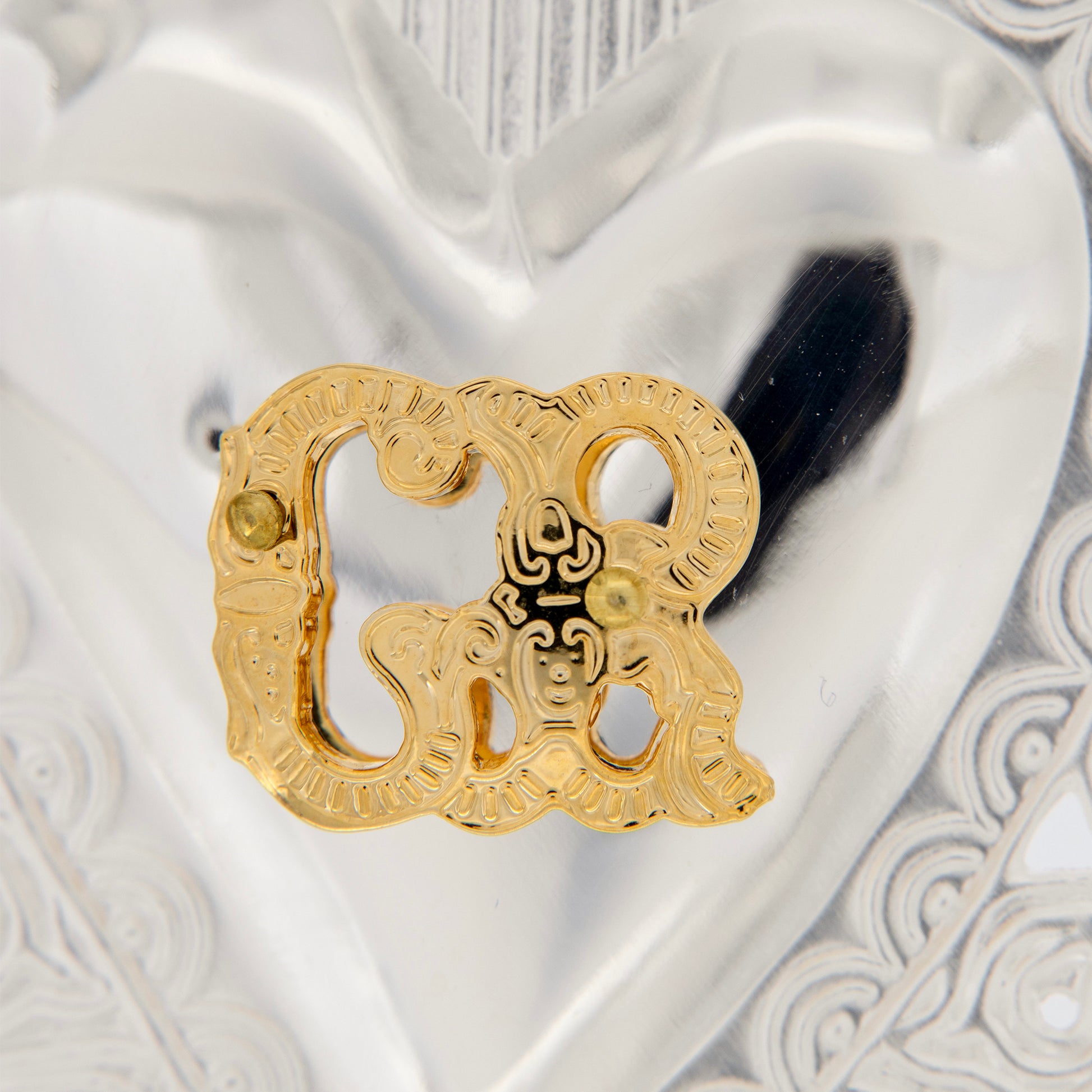 Cuore Votivo, in argento 925. Dimensioni 7x10 cm