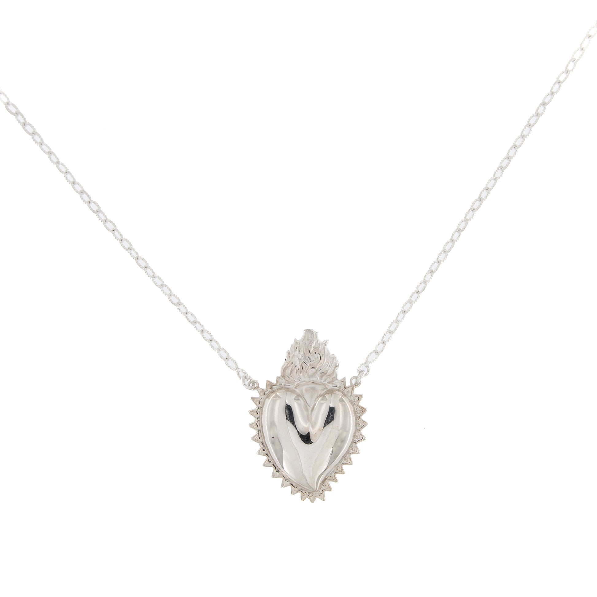 Collana girocollo con cuore Votivo in argento 925