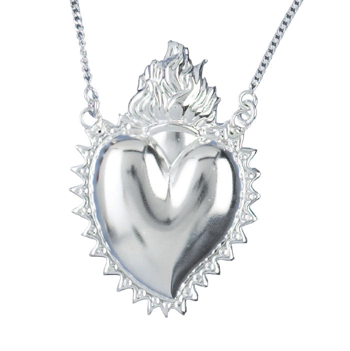 Collana girocollo con cuore Votivo in argento 925