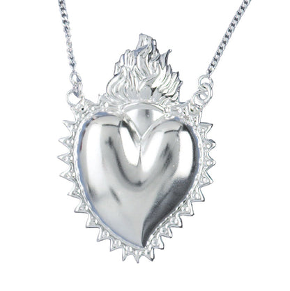 Collana girocollo con cuore Votivo in argento 925
