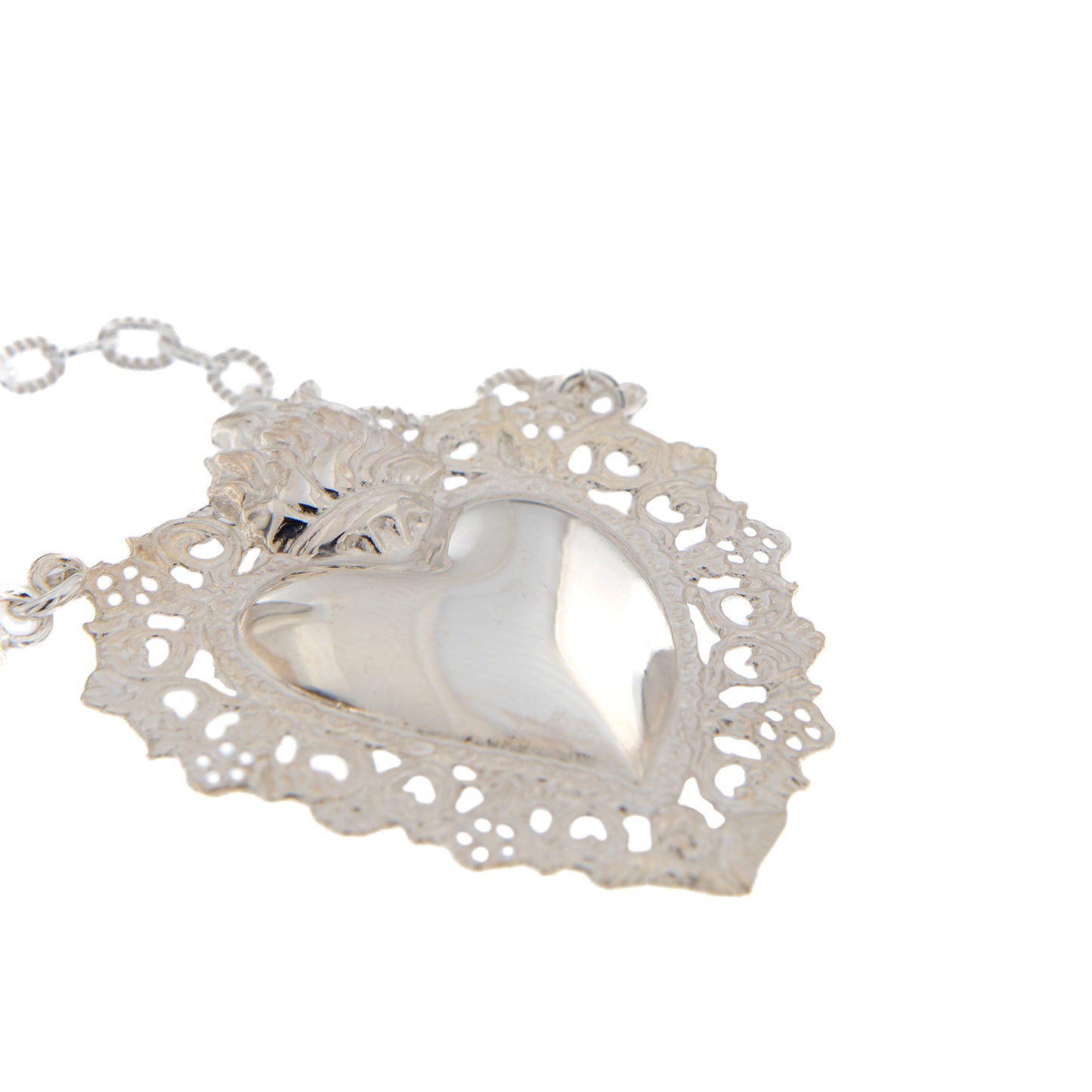 Collana girocollo con cuore Votivo in argento 925