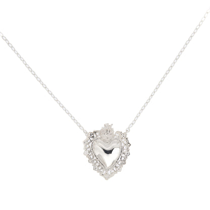 Collana girocollo con cuore Votivo in argento 925