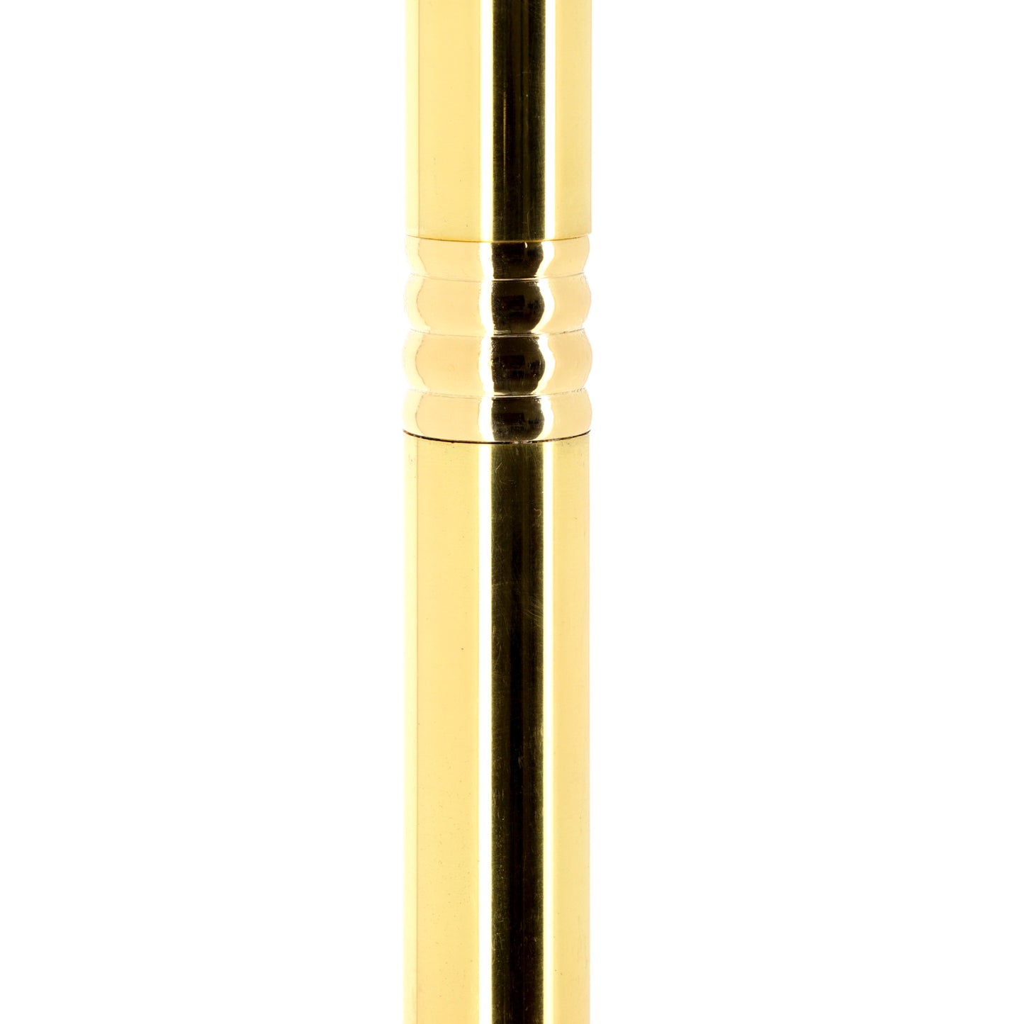 Porta turibolo in ottone dorato. Altezza 147 cm