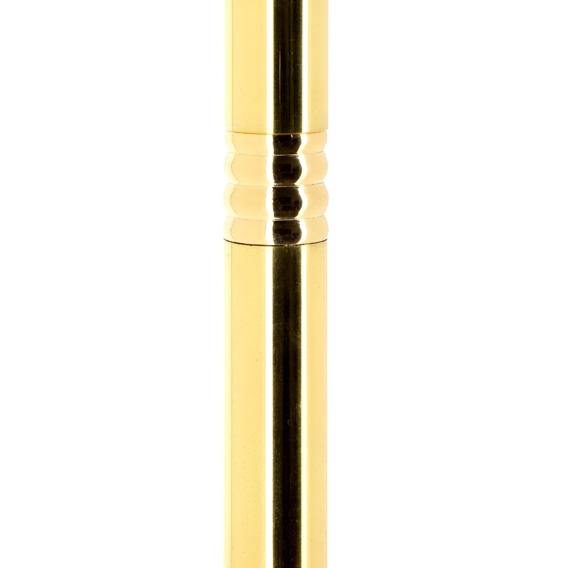 Porta turibolo in ottone dorato. Altezza 147 cm