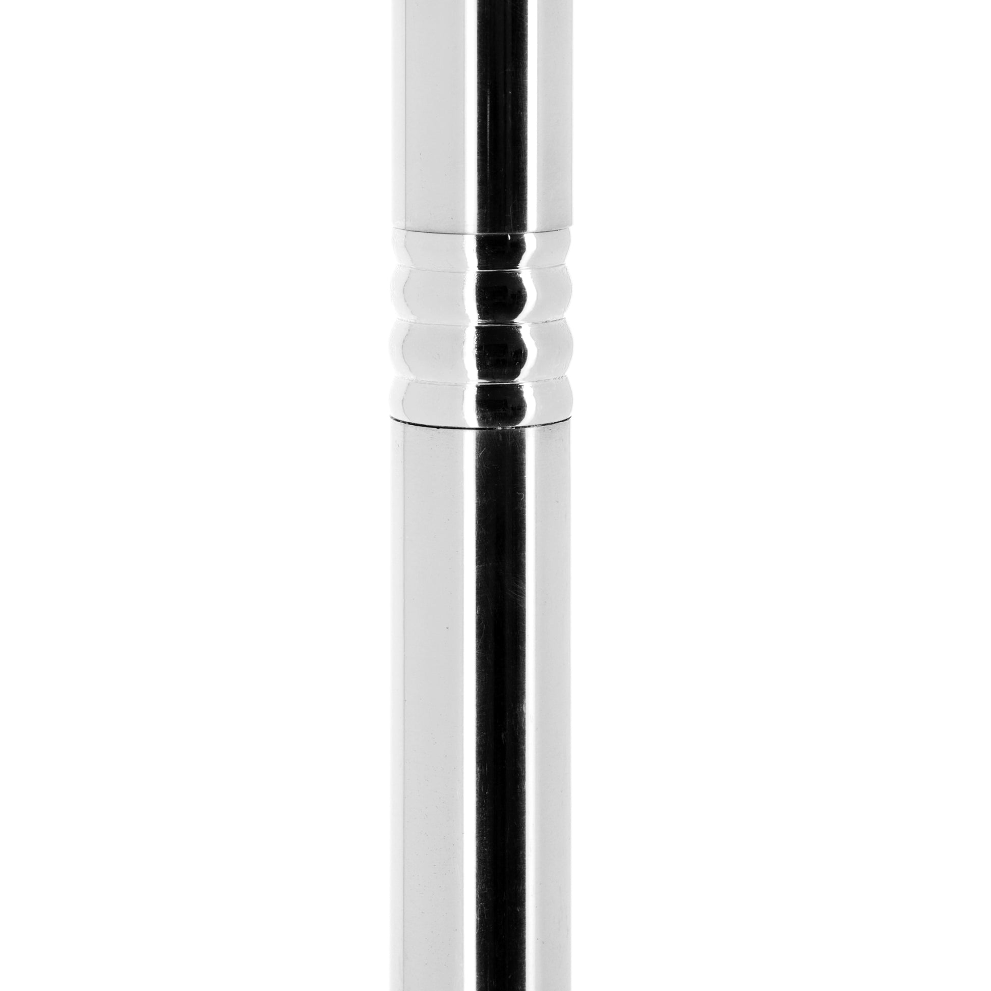 Porta turibolo in ottone nickelato. Altezza 147 cm