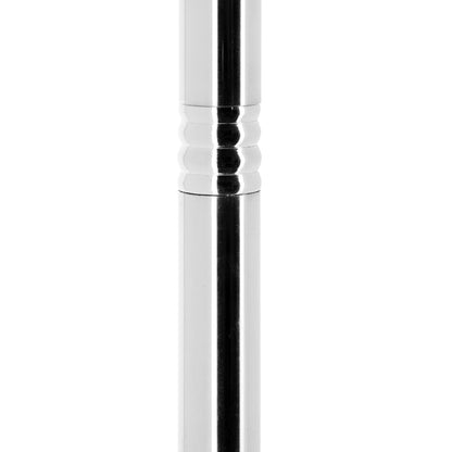 Porta turibolo in ottone nickelato. Altezza 147 cm