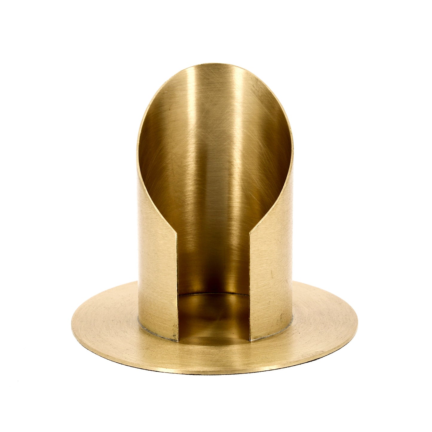 Porta candela in ottone dorato anticato per candele con diametro 4 cm