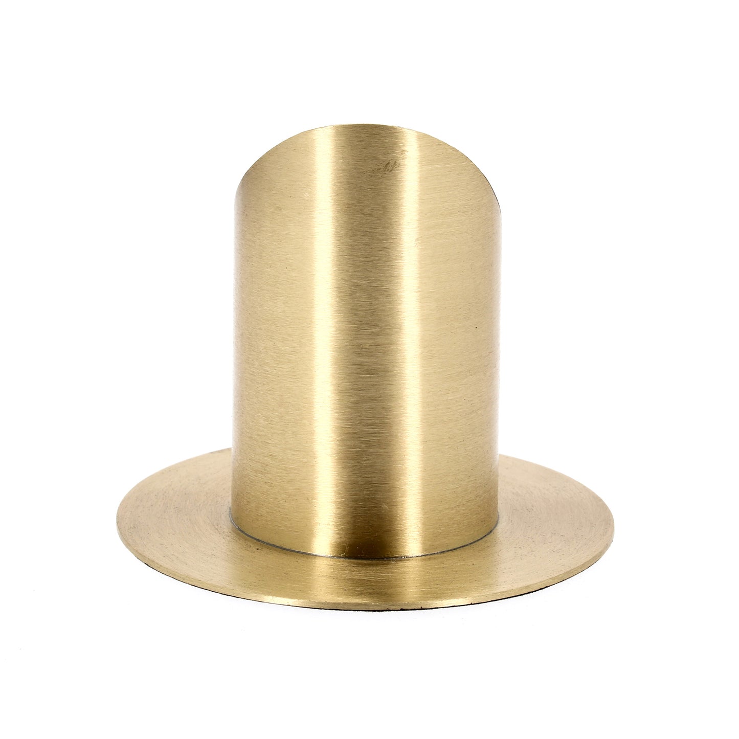 Porta candela in ottone dorato anticato per candele con diametro 8 cm