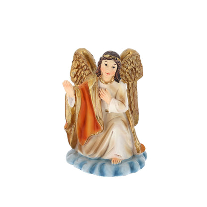 Set 4 soggetti in resina "Risurrezione di Gesù". Altezza 6,7 - 9,5 cm