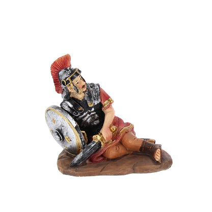 Set 4 soggetti in resina "Risurrezione di Gesù". Altezza 6,7 - 9,5 cm