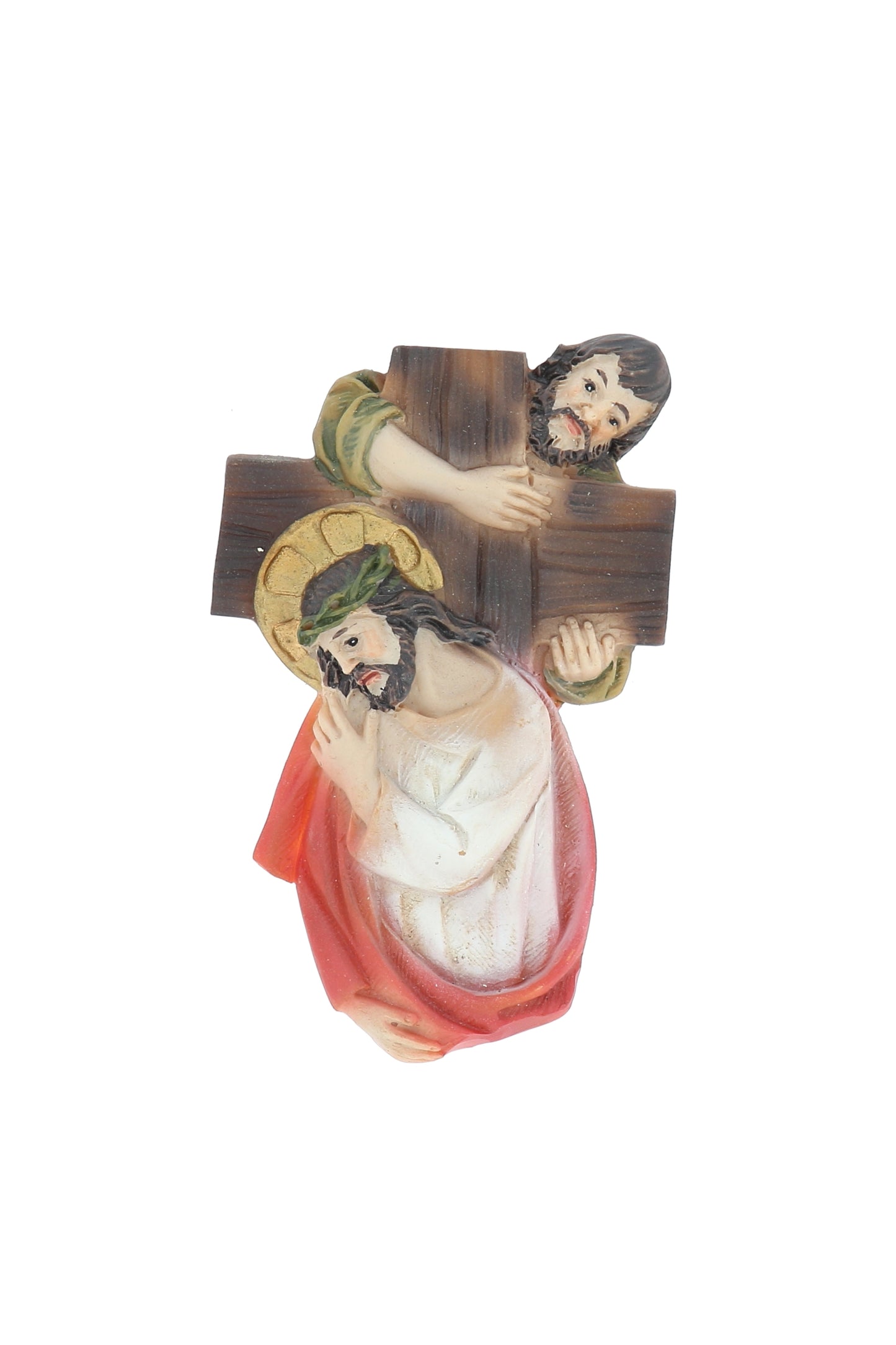 Set 14 magneti in resina  "Stazioni della Via Crucis". Altezza 8 cm
