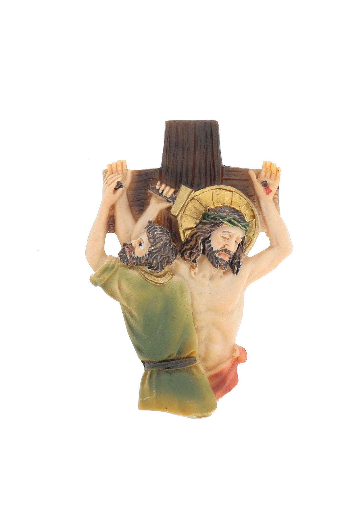Set 14 magneti in resina  "Stazioni della Via Crucis". Altezza 8 cm