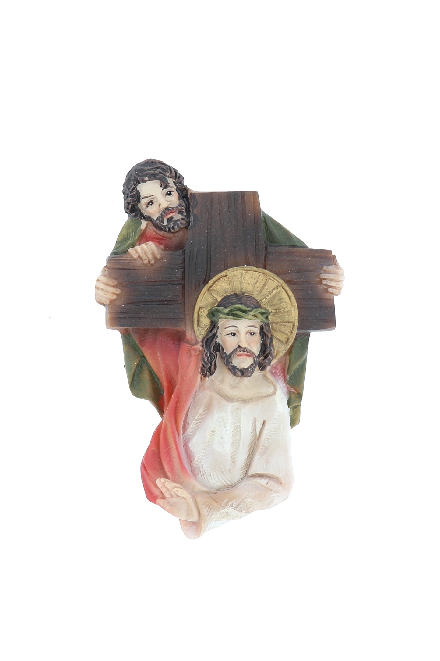 Set 14 magneti in resina  "Stazioni della Via Crucis". Altezza 8 cm