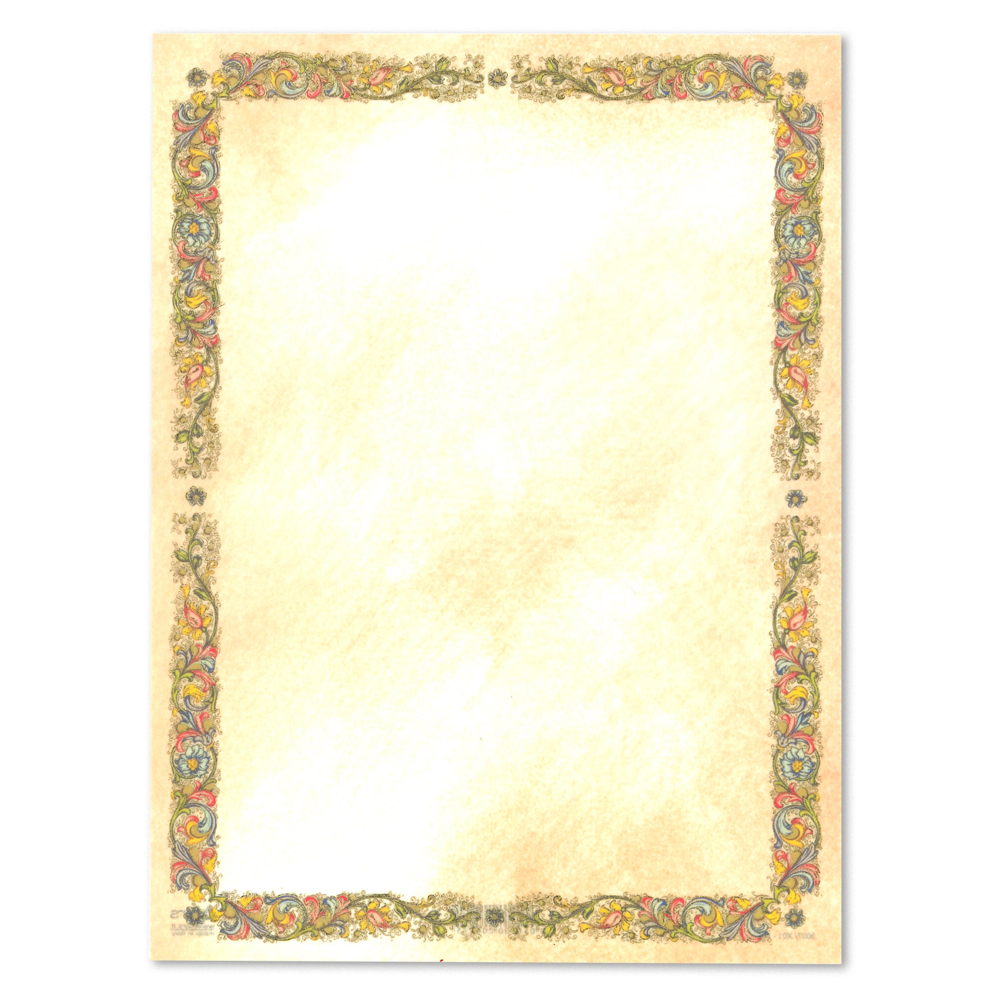 Diploma in carta pergamena da compilare. Dimensioni 18x24 cm