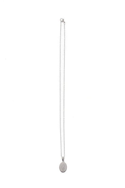 Catenina con Medaglia Miracolosa in acciaio. Lunghezza 25 cm