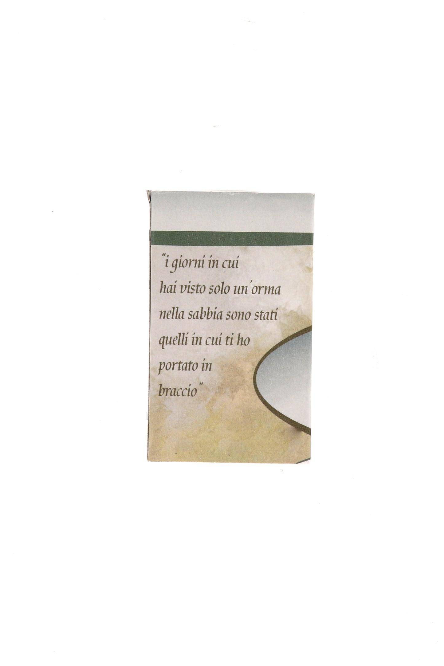 Catenina con ciondolo Orme in acciaio. Lunghezza 26,5 cm