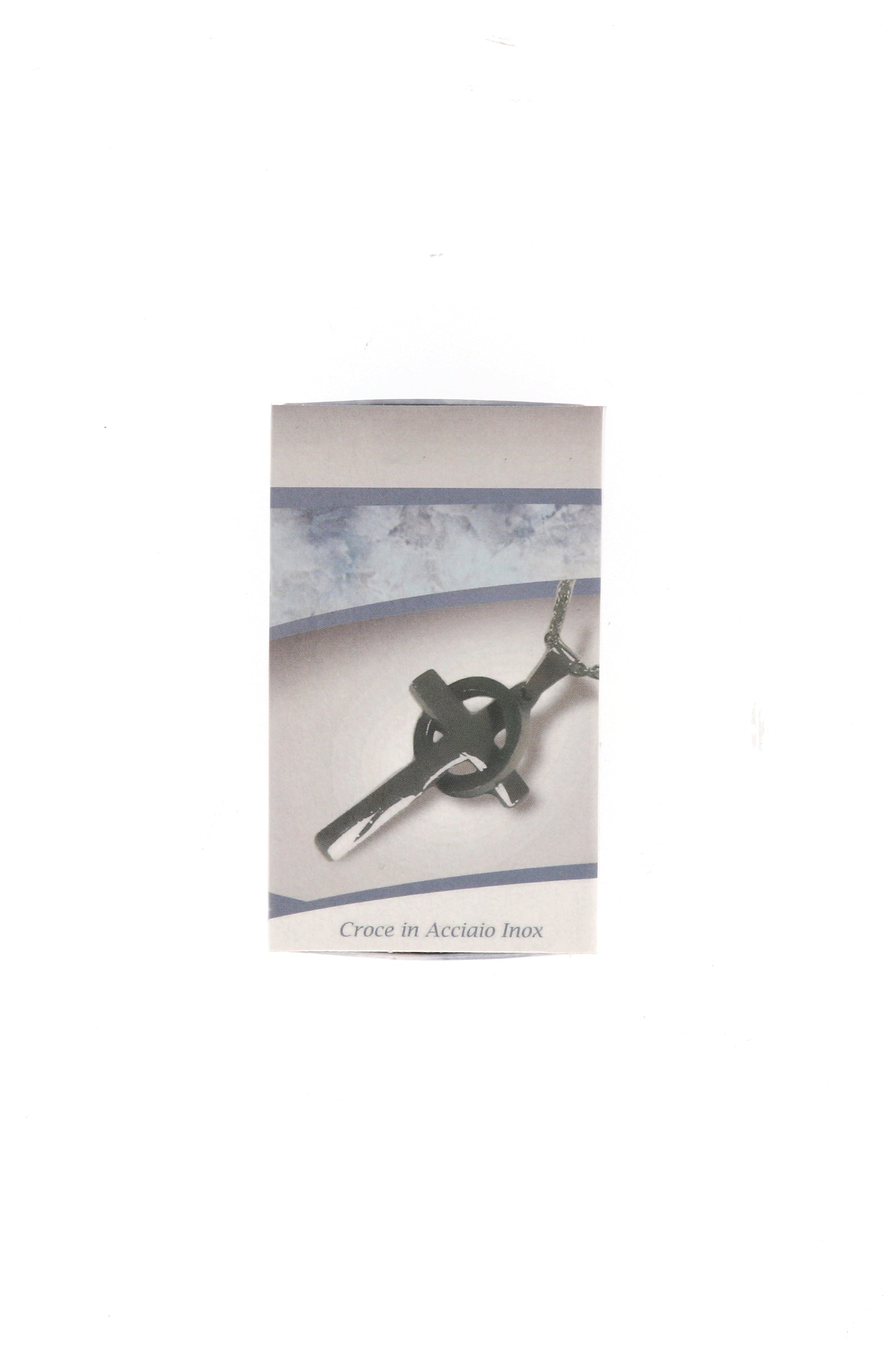 Catenina con ciondolo Croce in acciaio. Lunghezza 28 cm