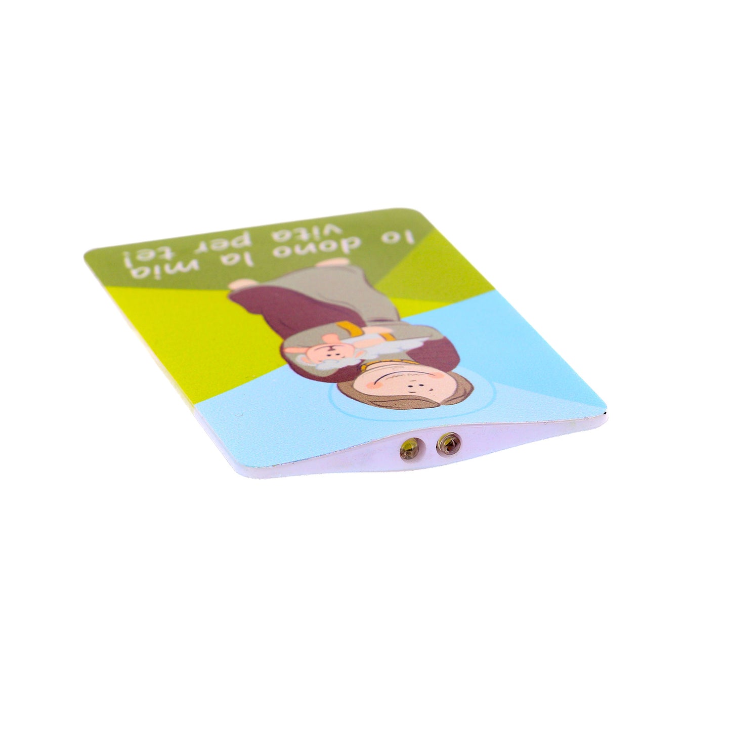 Card luce led e immagine Buon Pastore. Dimensioni 5,5x9 cm